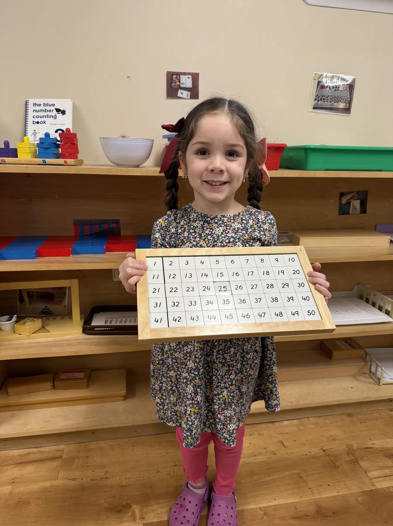 Preschool children learning together in a classroom