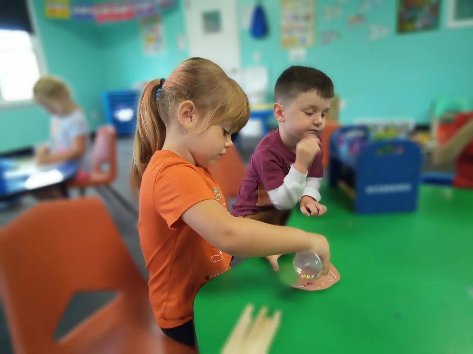 A small group in the classroom