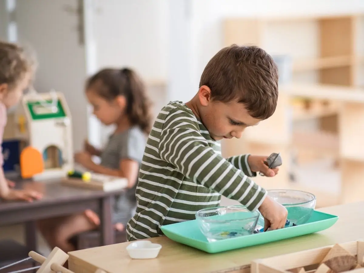 A small group in the classroom