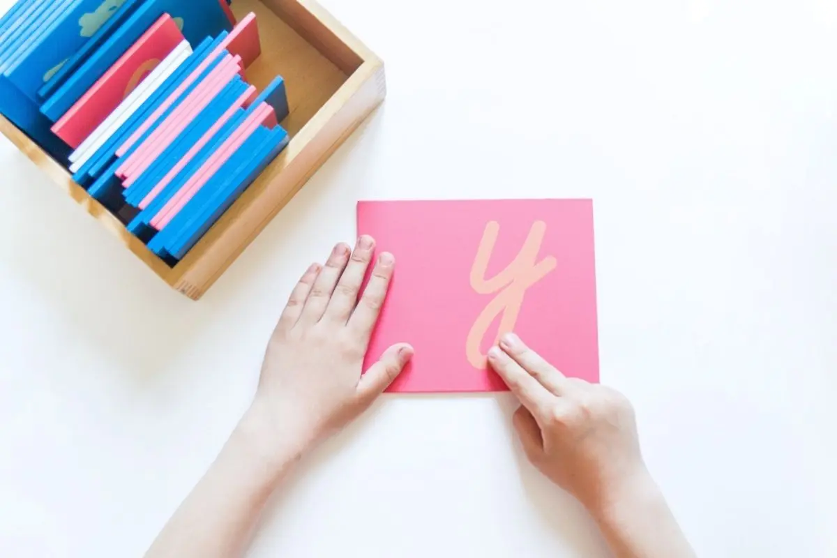 An individual activity in the classroom