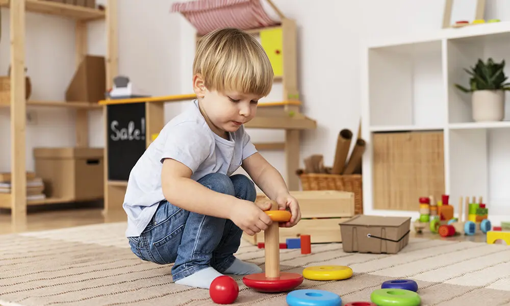 An individual activity in the classroom