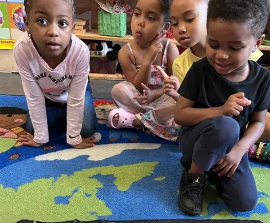 A small group in the classroom