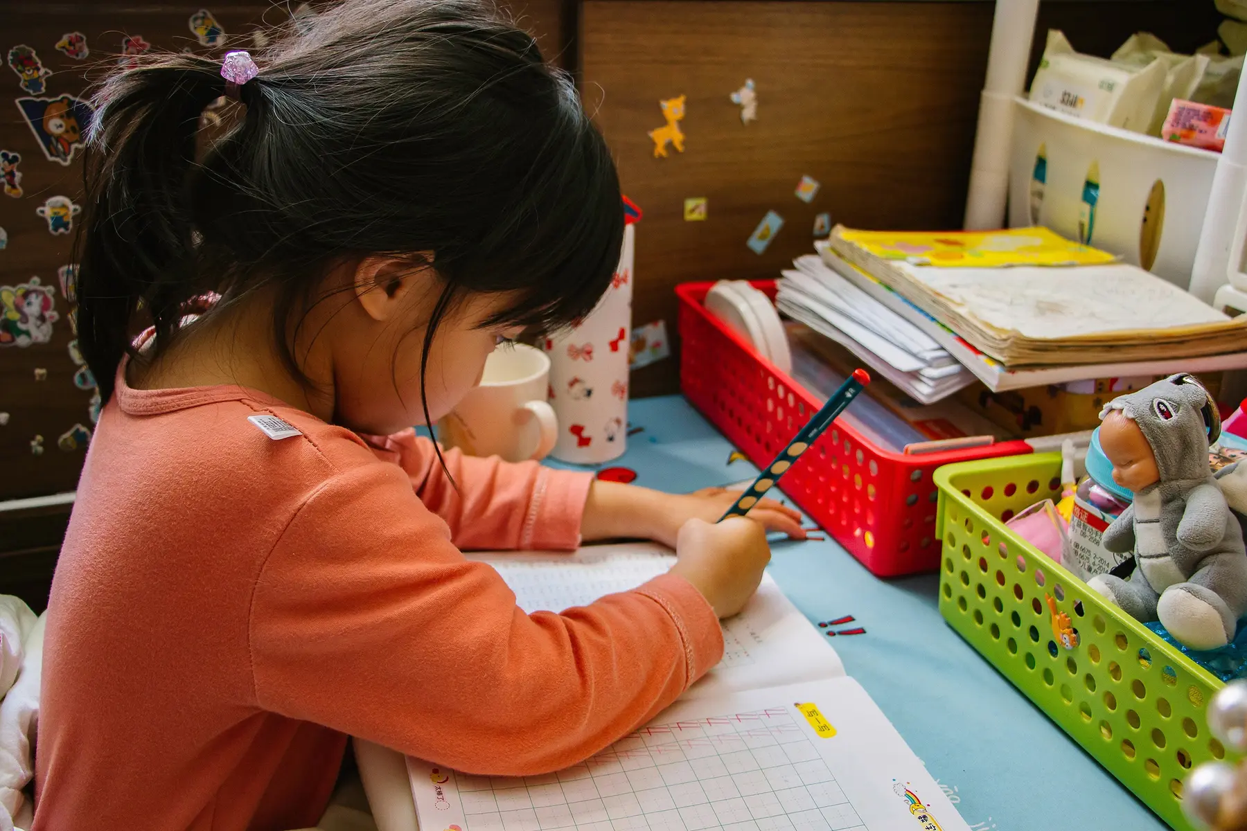 An individual activity in the school setting