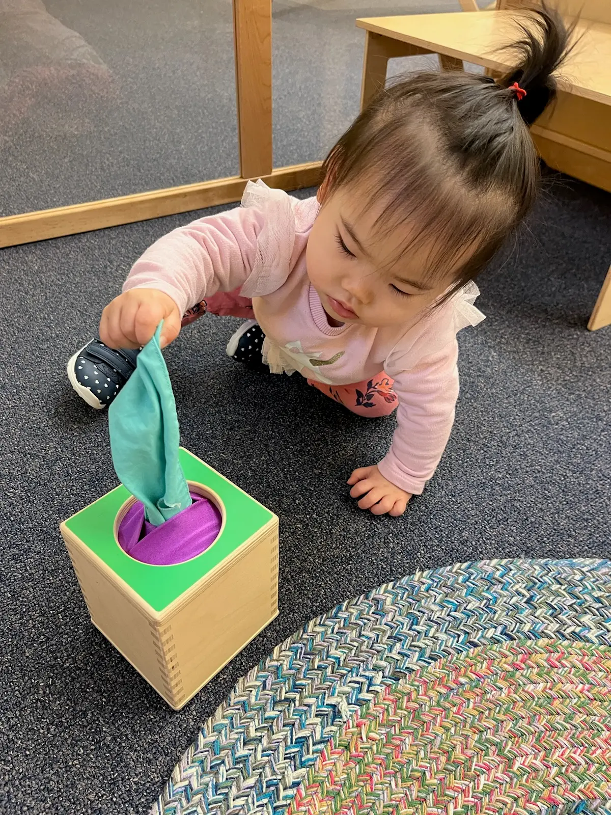 An individual activity in the classroom